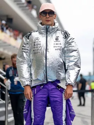 George Russell F1 Grand Prix Of Miami Silver Jacket