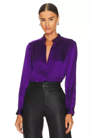 Bianca Silk Satin Blouse