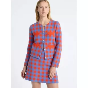 Plaid Cardigan Sweater