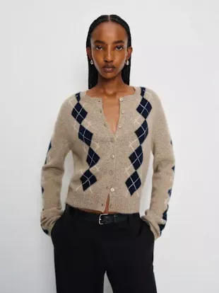 Clara Cashmere & Wool Crew Cardigan