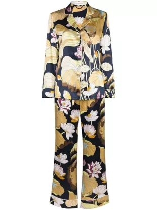 Lila Hasani Floral-print Pajama Set I