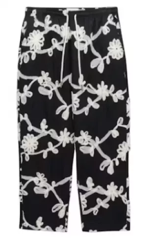 Floral Ribbon Ankle Pant