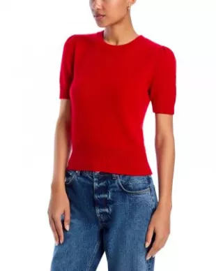 Short Sleeve Cashmere Sweater