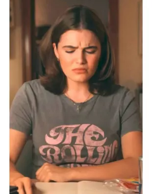 Off Campus 2026 Ella Bright The Rolling Stones Graphic T-Shirt
