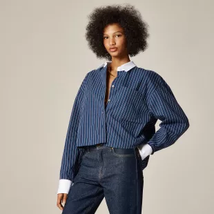 Étienne cropped Button-up Shirt