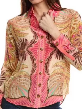 Elsbeth S03 Carrie Preston Palm Shirt