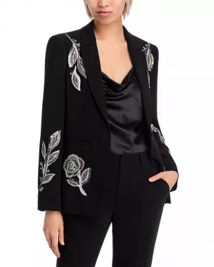 Karlie Metallic Paisley Blazer