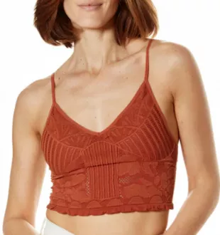 Jacquard Bralette in Baked Clay