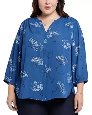 Pintuck-back Blouse