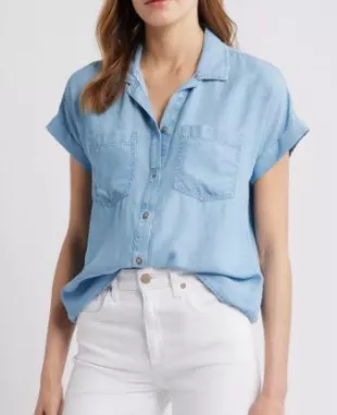 Issey Short Sleeve Chambray Shirt
