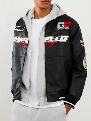 TOWIE Harry Derbidge Black Biker Leather Jacket