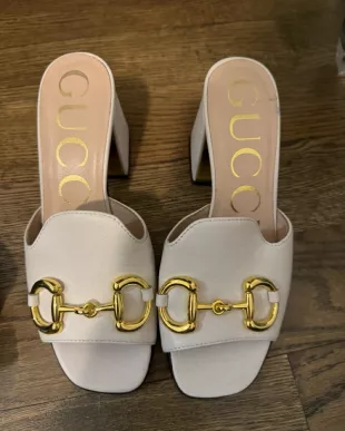 Slide Sandal With Horsebit