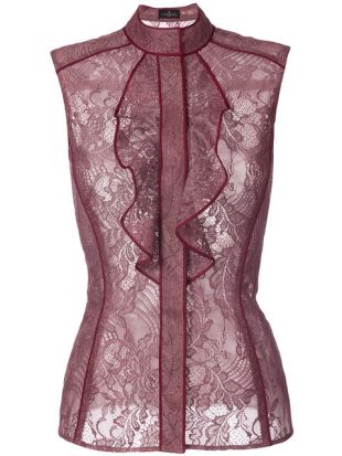 J. Mendel Blouse Volantée En Dentelle