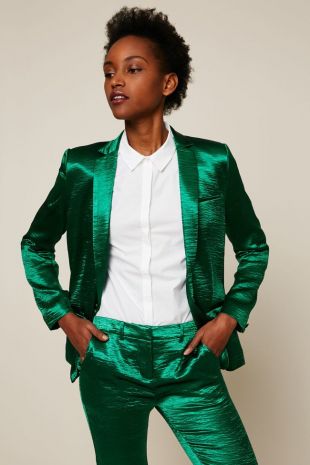 Blazer soyeux texturé