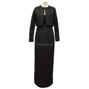 Emilia Wickstead - Ladies Emilia Wickstead Bespoke Silk Black Brocade ...