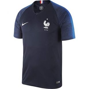 NIKE Maillot FFF Domicile Homme 2018/19, Obsidienne/Blanc, FR : L (Taille Fabricant : L)