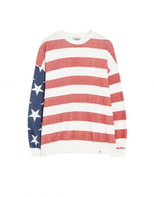 pullandbear - Sweat avec drapeau américain pull&bear