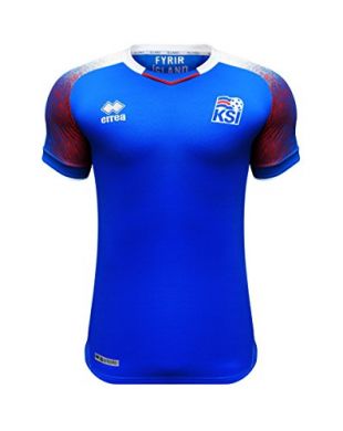 Errea SMKI6C04410IN Maillot de Football Homme, Azur/Blanc/Rouge, FR : M (Taille Fabricant : M)