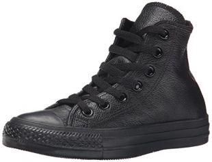 Converse - Chuck Taylor All Star Mono Hi - Sneakers Haute - Mixte Adulte - Black Monochrome - 37 EU