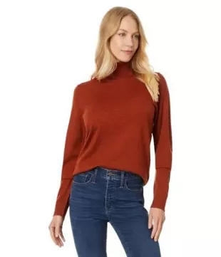 Women's Merino Turtleneck Arabian Spice Heather