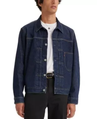 Men's Roll Up Selvedge Trucker Jacket