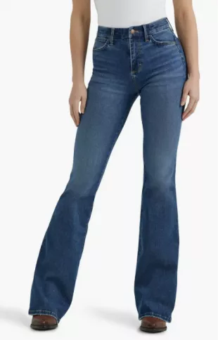 Bespoke Curvy High Waist Flare Jeans