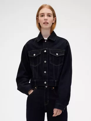 Relaxed Crop Denim Jacket