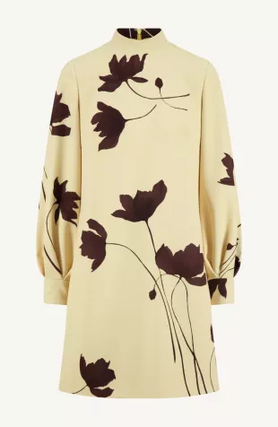 Floral Printed Crepe Elizabeth Dress
