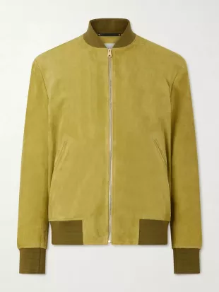 Suede Bomber Jacket