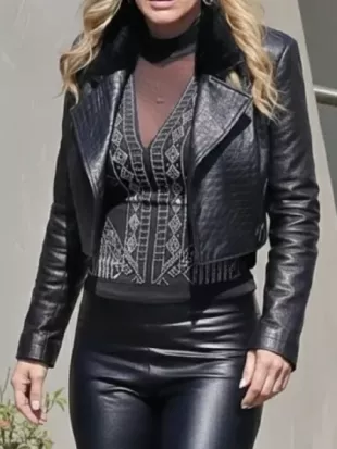 Margos Got Money Troubles Michelle Pfeiffer Black Leather Jacket