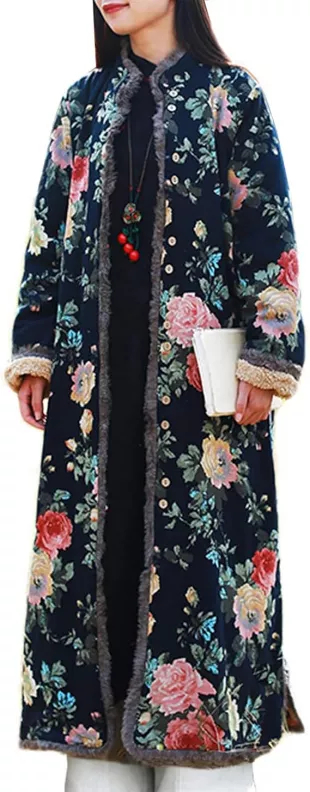 Women’s Cozy Long Fleece Lined Trench Coat