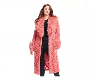 Bubblegum Faux Fur Fri-Yay! Coat