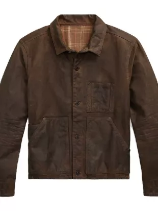 CIA S01 Colin Glass Brown Leather Jacket