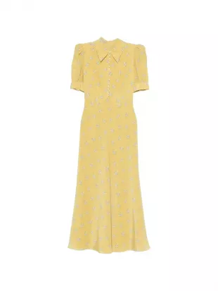 Collared Floral Maxi Dress