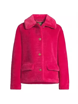 Short Faux-Shearling Jacket