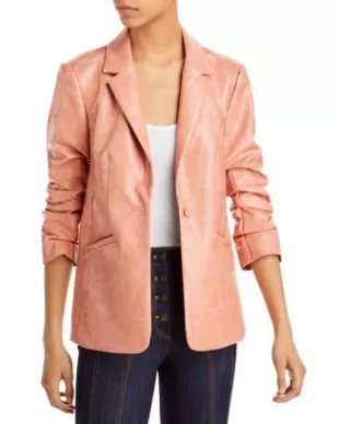 Kylie Faux Croc Blazer