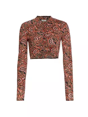 Anne Cropped Long-Sleeve Top