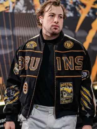 Charlie McAvoy Boston Bruins Bomber Jacket