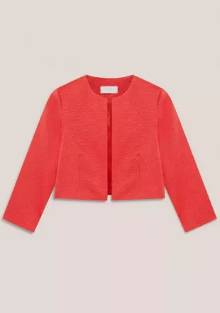 Red Cropped Jacket