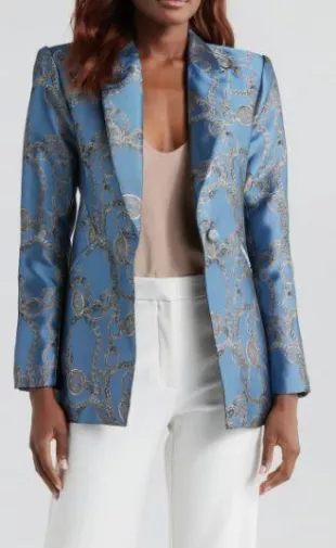 Sheila Blazer in Blue Horizon/ Silver Good Luck