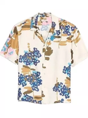 Standard Fit Silk Resort Shirt