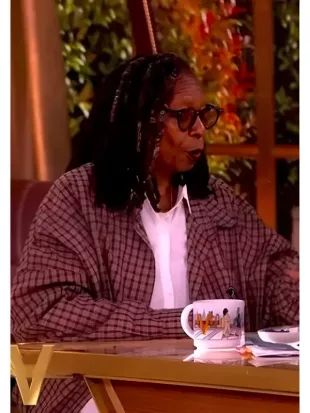 The View 2026 Whoopi Goldberg Brown Plaid Shirt