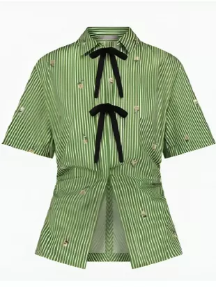 Today Show Jenna Bush Hager Floral Striped Shirt