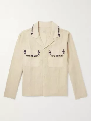 Celebs Go Dating S15 Paul C. Brunson Embroidered Shirt