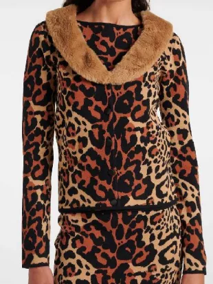 Margo’s Got Money Troubles Michelle Pfeiffer Leopard Cardigan