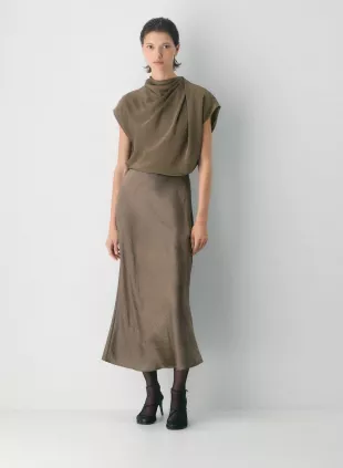 Slip Satin Maxi Skirt