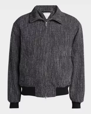 Multicolor Fleck Zip Jacket