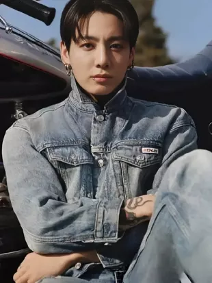 Jungkook Blue Denim Trucker Jacket