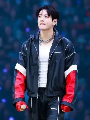 BTS World Tour Stanford Jungkook Leather Jacket