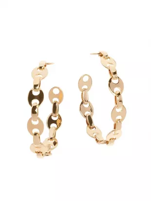 Eight Nano Goldtone Hoop Earrings
